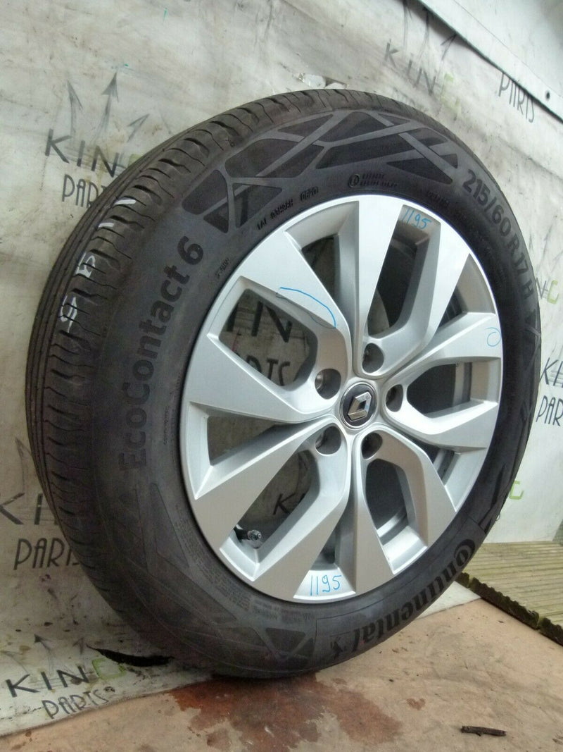 RENAULT CAPTUR MK1 GENUINE 17" ALLOY WHEEL 7Jx17 CH5-35 TYRE 215/60 R17