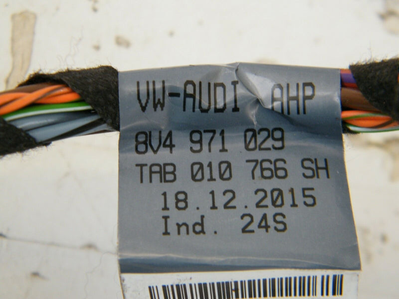 AUDI A3 (8V) 2012-2016 S-LINE 5DR FRONT RIGHT DOOR WIRING LOOM HARNESS 8V4971029