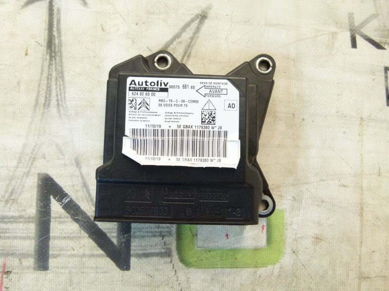 PEUGEOT 308 SW ESTATE 2017-21 AIRBAG CONTROL MODULE ECU 9807568180