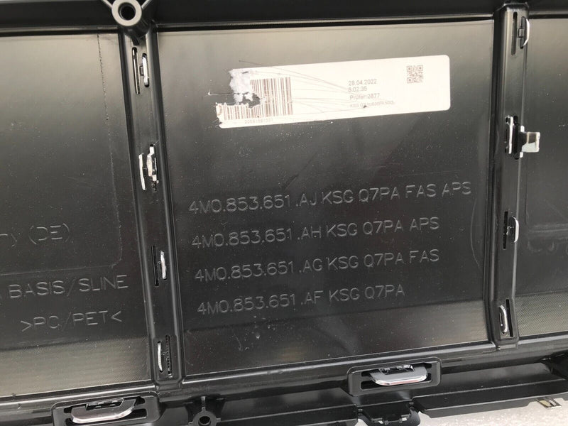 AUDI Q7 4M FACELIFT 2020-2023 FRONT BUMPER GRILL RADIATOR GRILLE 4M0853651