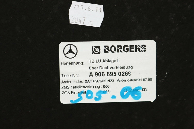 SPRINTER / CRAFTER 2012-2014 BARRIERS COVER PANEL A9066950269