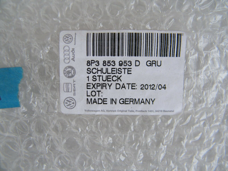 Audi A3 8P 2003-2009 front left door moulding N/SF 8P3853953D (VW33)