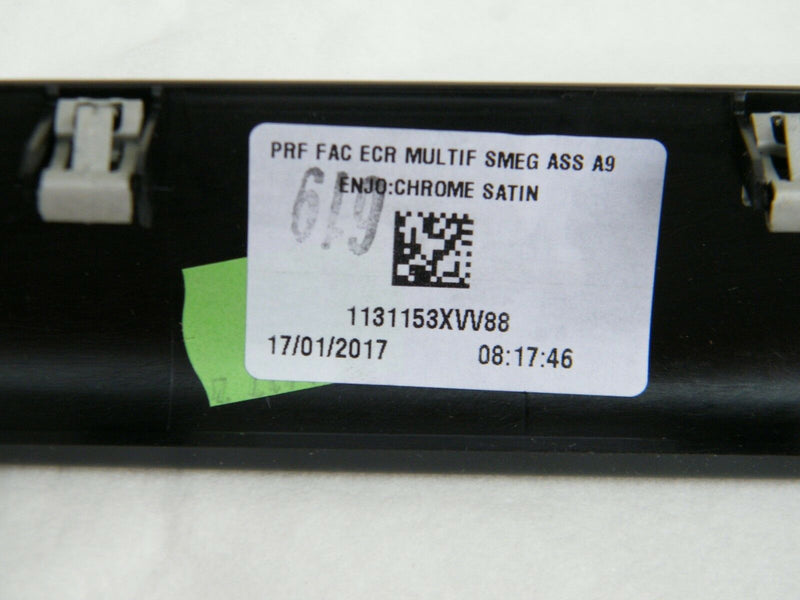 PEUGEOT 208 2012-ON DASHBOARD TRIM FRAME FOR MULTIMEDIA CENTRE CHROME (S38-18)