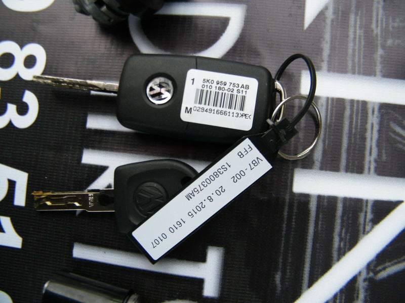 VW Golf 2011-14 Tiguan Touran up Genuine Keys Set Remote Key Ingintion Door Lock