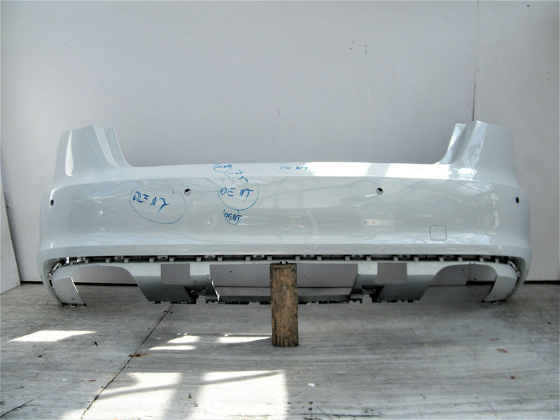 AUDI A3 8V4 2013-2016 SPORTBACK 5 DOOR WHITE REAR BUMPER GENUINE 8V4807511 A1386