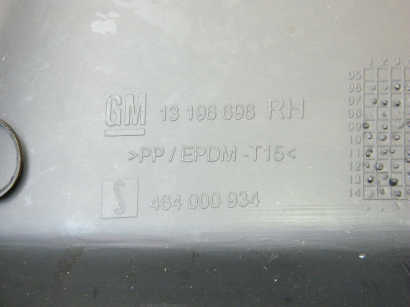 VAUXHALL CORSA D & E 2006-ON RIGHT REAR INTERIOR COVER TRIM 13196696