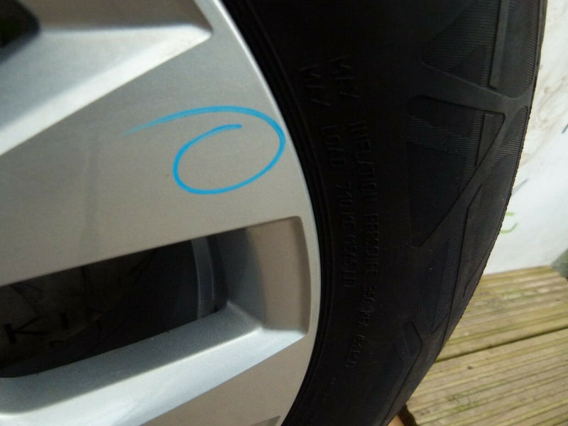 RENAULT CAPTUR MK1 GENUINE 17" ALLOY WHEEL 7Jx17 CH5-35 TYRE 215/60 R17