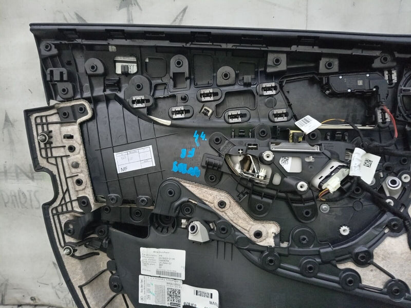 MERCEDES C CLASS W205 2014-2021 DRIVER SIDE FRONT DOOR CARD BLACK & BEIGE #