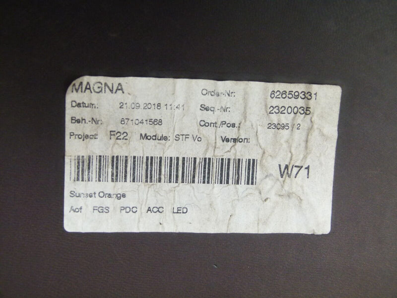 BMW 2 SERIES F22 COUPE M 2014-19 FRONT BUMPER GENUINE PDC 5111 8055299