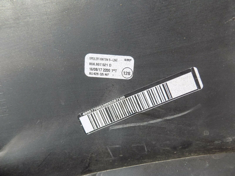 AUDI Q5S-LINE/ SQ5 REAR BUMPER LOWER SECTION 2017-ON 80A807521D GENUINE