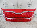 SKODA CITIGO E iV ELECTRIC 2019-UP FRONT BUMPER GRILL 1ST853653E RED+SILVER TRIM