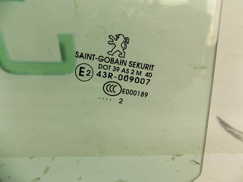 PEUGEOT 3008 2008-2016 REAR RIGHT DOOR WINDOW GLASS 43R-009007