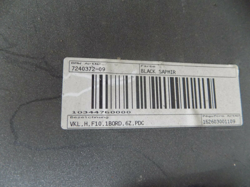 BMW 5 SERIES F10 SALON 2009-2017 BLACK REAR BUMPER GENUINE PDC 7240372-09