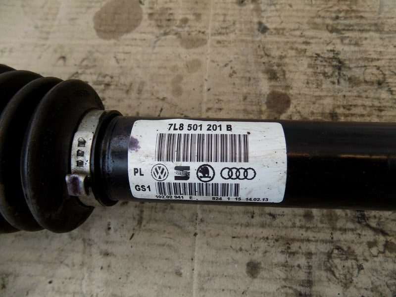 AUDI Q7 10-15 OFFSIDE REAR RIGHT DRIVESHAFT DRIVE SHAFT 7L8501201B