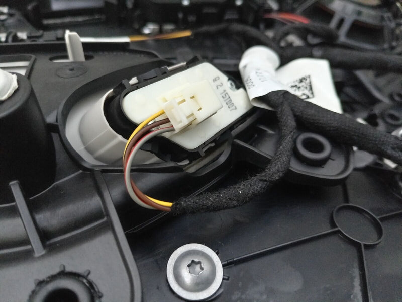 MERCEDES C CLASS W205 2014-2021 DRIVER SIDE FRONT DOOR CARD BLACK & BEIGE #