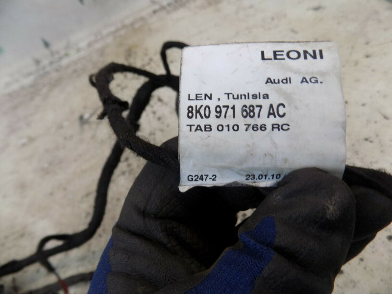 AUDI A4 B8 2009-2015 PASSENGER SIDE REAR DOOR WIRING LOOM 8K0971687AC