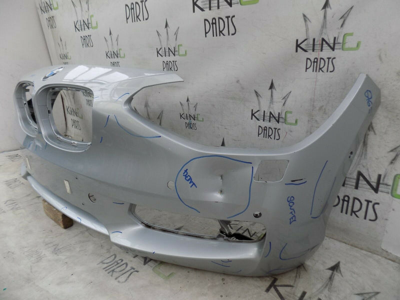 BMW 1 SERIES F20 2011-2015 FRONT BUMPER SILVER PDC GENUINE 51117245731