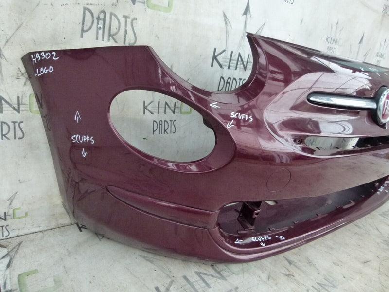 FIAT 500 POP FACELIFT 2015-22 GENUINE FRONT BUMPER & BADGE LOGO 735619476