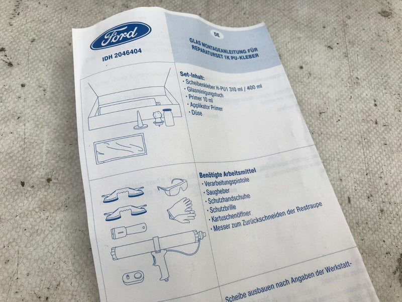 FORD FRONT WINDSCREEN ADHESIVE KIT GLASS GLUE GENUINE 2053958