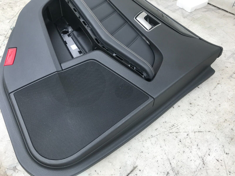 MERCEDES W212 2010-15 SALOON REAR DOOR LEATHER CARD COVER LEFT PASSENGER SIDE