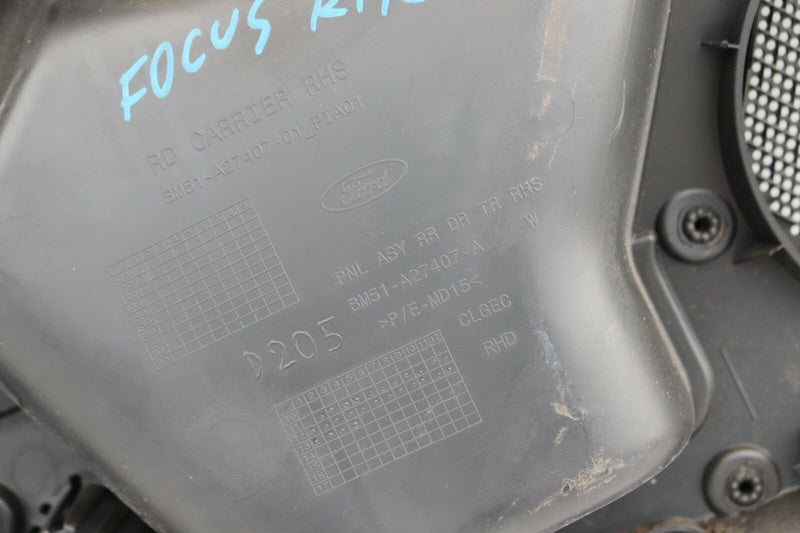FORD FOCUS MKIII 2013 5DR RHD REAR RIGHT DOOR CARD PANEL BLACK BM51-A27407-A