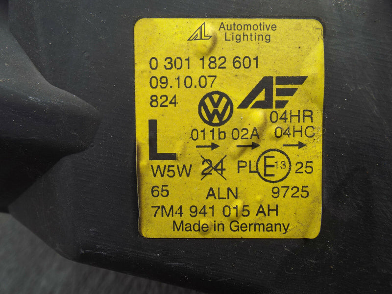 VW Sharan Seat Alhambra 2000-2010 Headlamp Headlight Left Side N/S GENUINE (439)