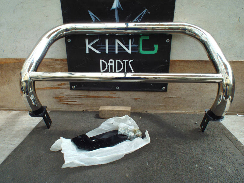 NEW CHROME FRONT BULL BARS AXLE NUDGE GRILL A BAR