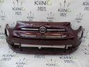 FIAT 500 2015-ON LOUNGE  FACELIFT FRONT BUMPER MAROON + BADGE 735619491