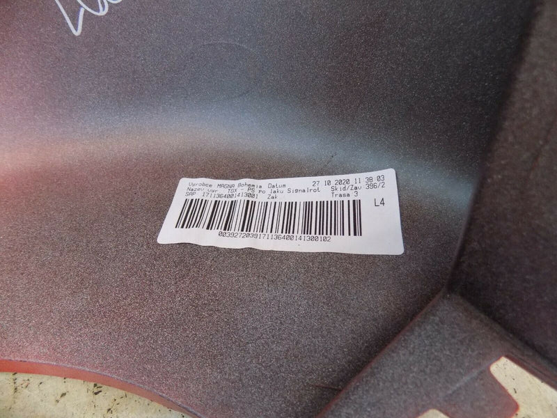 MAN TGX EURO 6 2020-ON RIGHT BUMPER CORNER UPPER IN RED GENUINE 171136490100