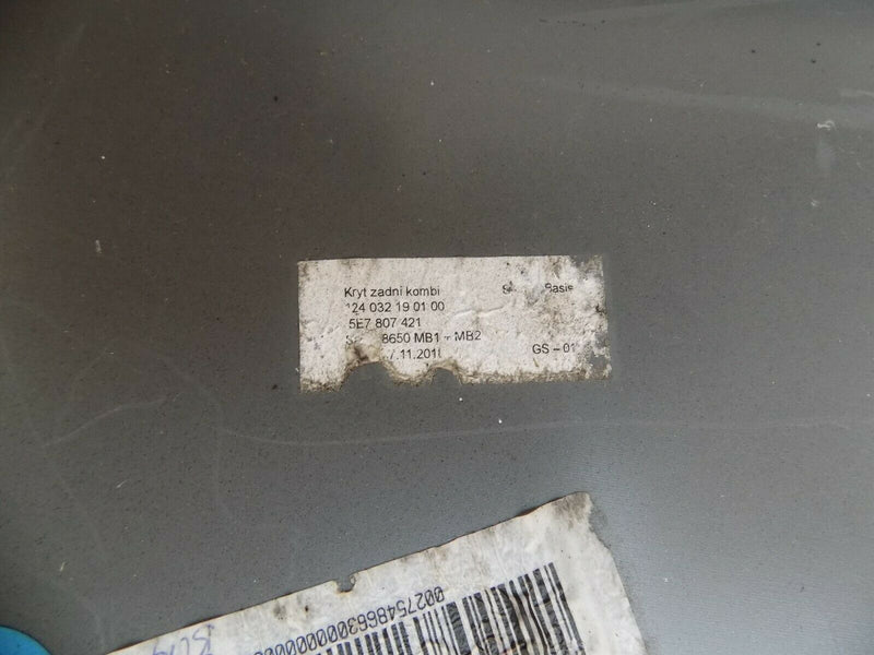 SKODA OCTAVIA IV MK4 5E ESTATE 2020 UP--REAR BUMPER BLACK PDC 5E7807421