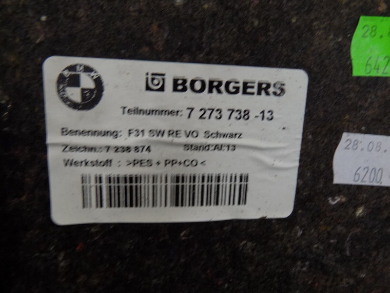 BMW F31 2012-2015 BOOT RIGHT SIDE LUGGAGE COMPARTMENT COVER PANEL 7273738 #