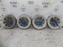 X4 17" UNIVERSAL "MIRAGE CARBON" PLASTIC WHEEL TRIM HUB CAPS CAR VAN TRAILER