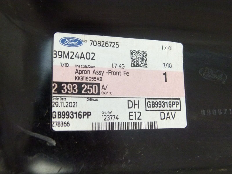 FORD TRANSIT 2013-18 FRONT FENDER COVER PANEL ASSY RIGHT DRIVER SIDE