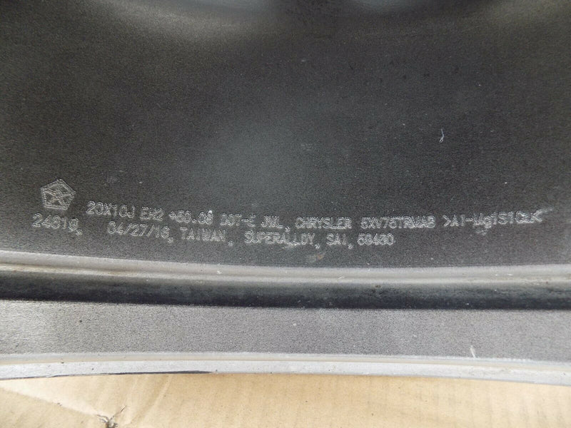 JEEP GRAND CHEROKEE 2010 HAWK BLACK 20'' ALLOY WHEEL 20X 10J *DAMAGE*