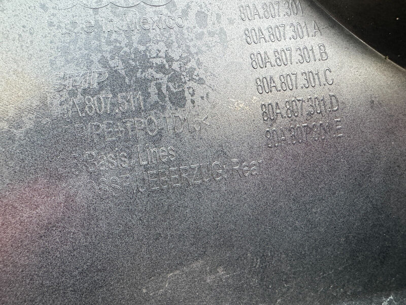 AUDI Q5 S-LINE 2016-2020 REAR BUMPER PDC GENUINE 80A807511