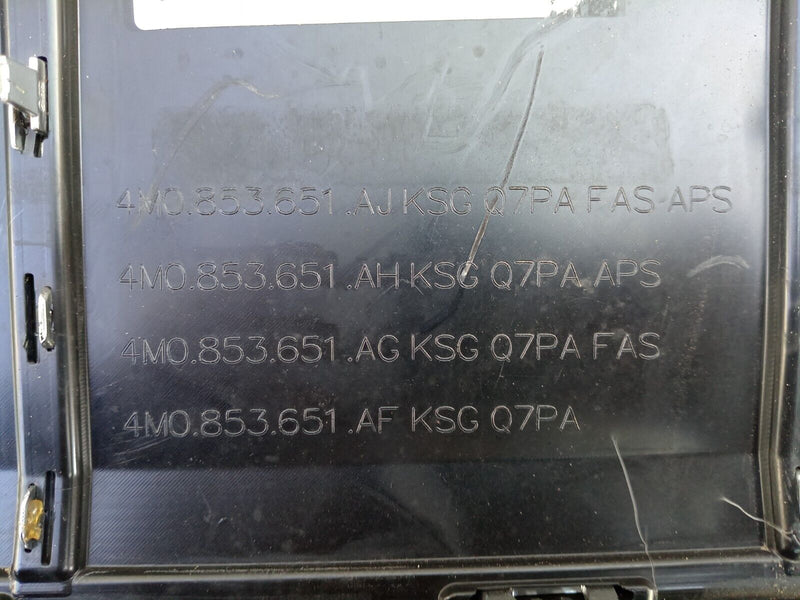 AUDI Q7 4M S-LINE 2019-ON FACELIFT FRONT BUMPER GENUINE 4M0807241E