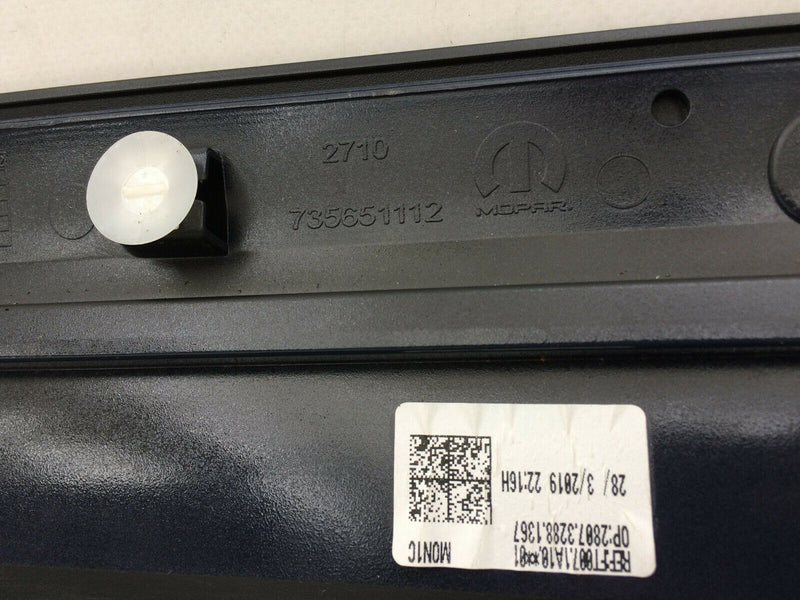 FIAT 500L FACELIFT 2018 REAR DOOR PANEL LEFT SIDE TRIM MOULDING 735651112