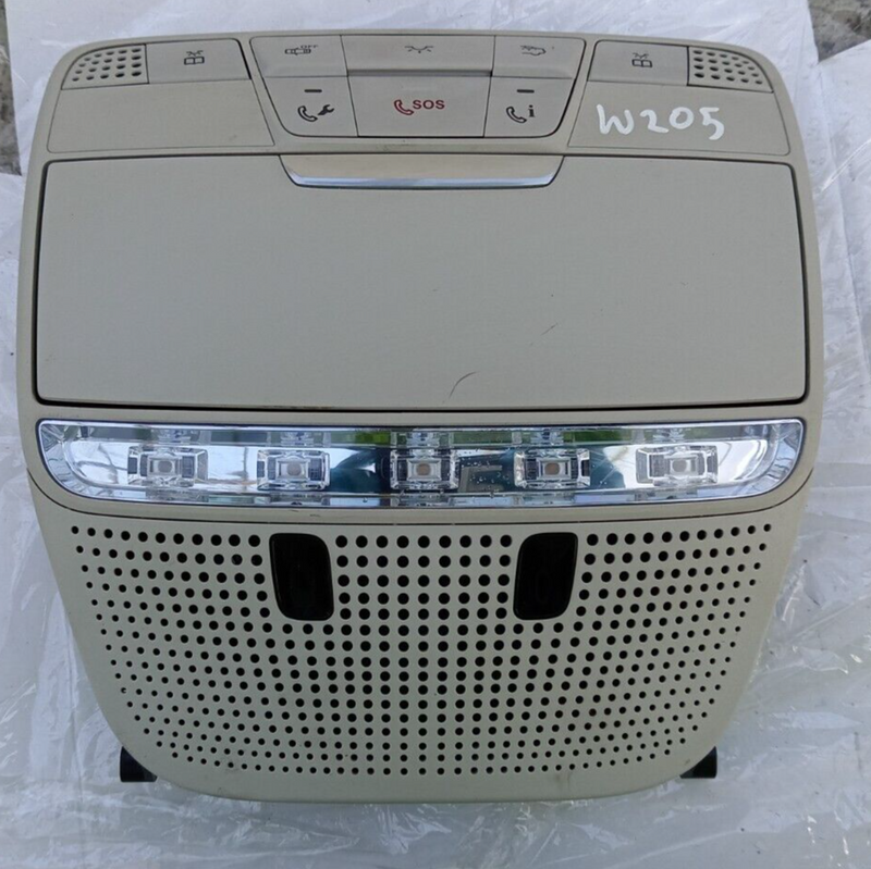 MERCEDES W205 2014-21 FRONT INTERIOR ROOF READING LIGHT UNIT A0009068503 #