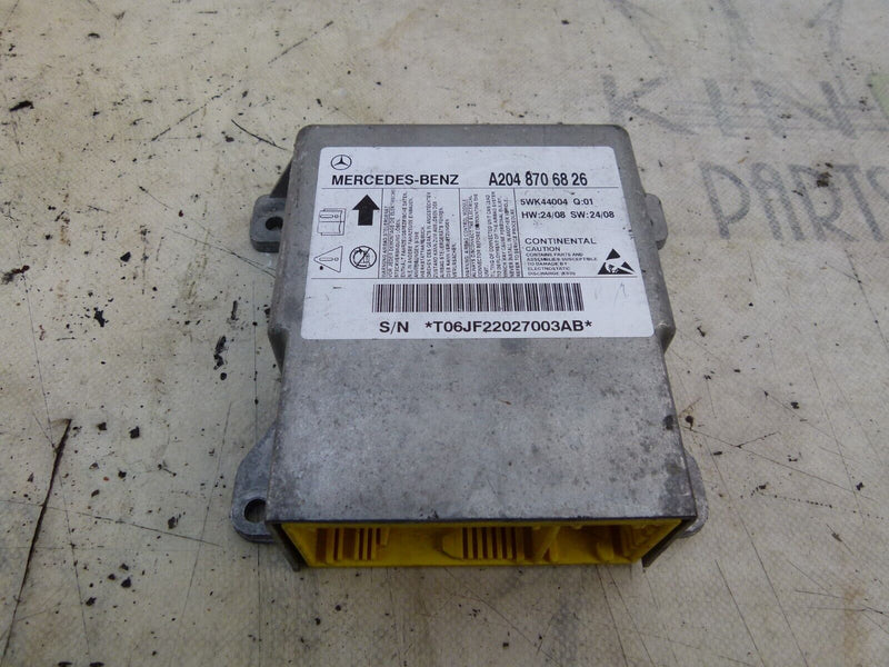 MERCEDES C W204 2007-2011 AIR B4G SRS MODULE UNIT GENUINE A2048706826