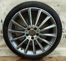 MERCEDES W205 ALLOY WHEEL 19" AMG 7.5JX19H2 ET44 A2054011300 TYRE DAMAGE