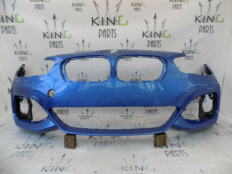 BMW 1 F20 M SPORT FACELIFT 2015-ON BLUE FRONT BUMPER GENUINE 51118060285