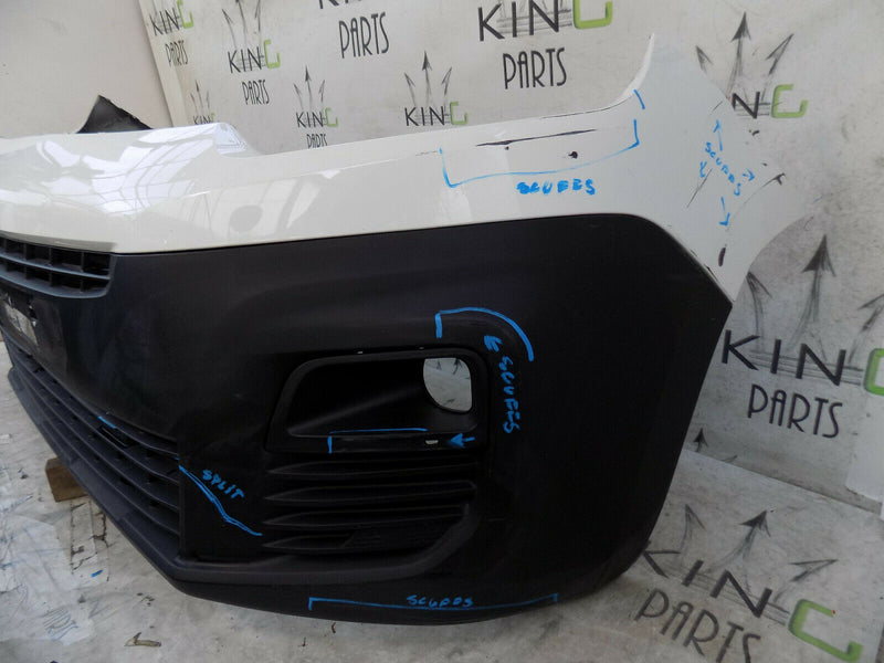 CITROEN BERLINGO 2018-2021 WHITE FRONT BUMPER GENUINE 9816775377