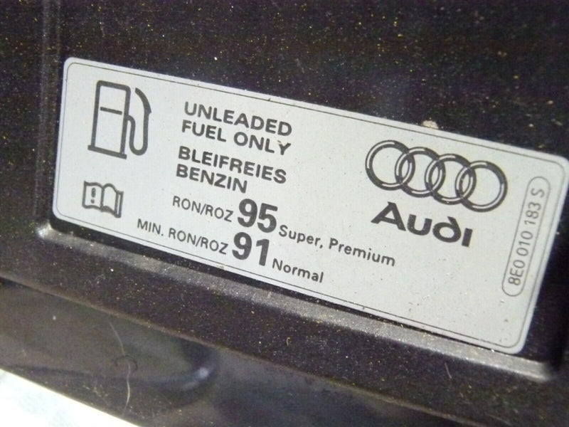 AUDI A4 S4 8W B9 2016-ON FUEL TANK FLAP BLACK GENUINE 8W0809906
