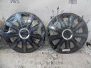 X4 17" UNIVERSAL "MIRAGE CARBON" PLASTIC WHEEL TRIM HUB CAPS CAR VAN TRAILER