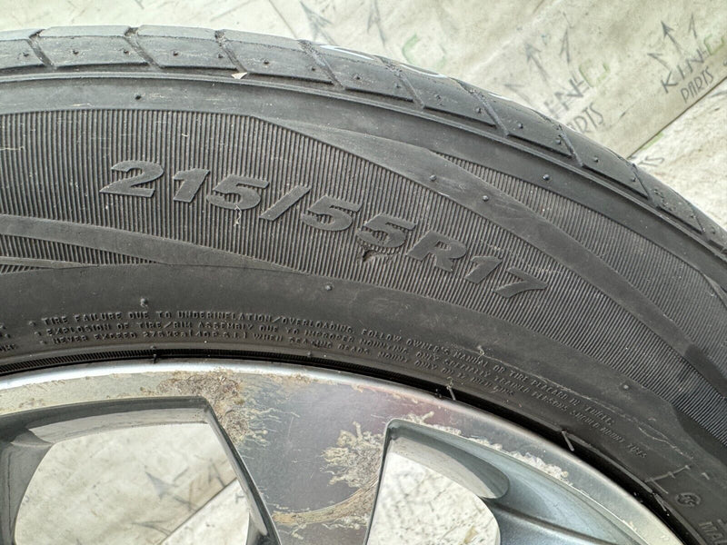 NISSAN JUKE ALLOY WHEEL RIM 17' 7Jx17H2 ET47 & TYRE 215x55 R17