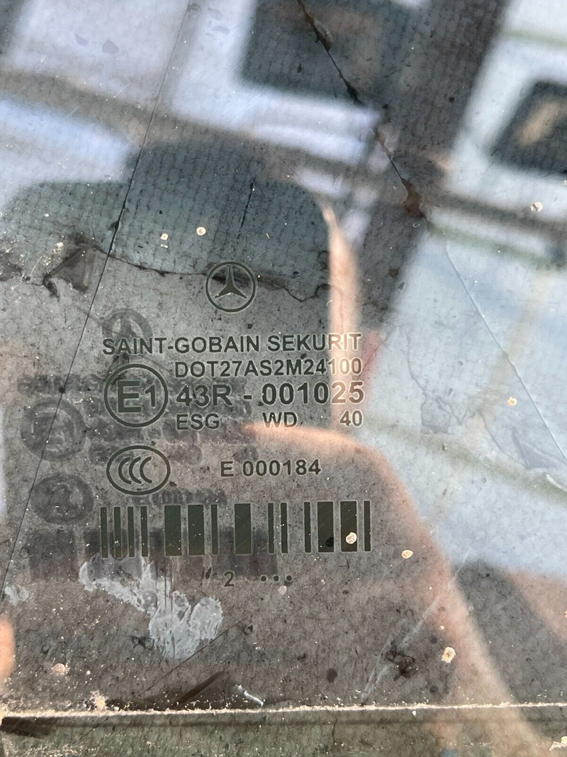 MERCEDES E CLASS W212 2010-16 REAR DOOR RIGHT DRIVER SIDE WINDOW GLASS GENUINE