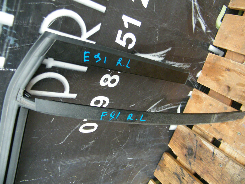 BMW E91 3 SERIES 2009-11 FRAME WINDOW SEALANT RUBBER COVER REAR DOOR LEFT SIDE