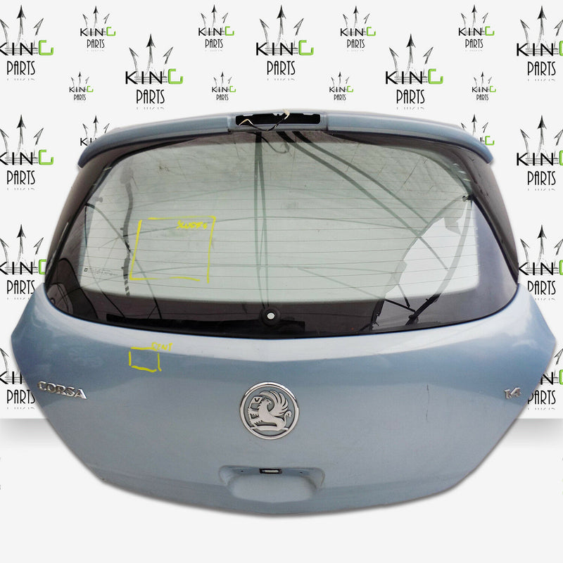 VAUXHALL CORSA D 3DR 2006-2014 REAR GREY TAILGATE PANEL BOOT LID & WINDOW GLASS