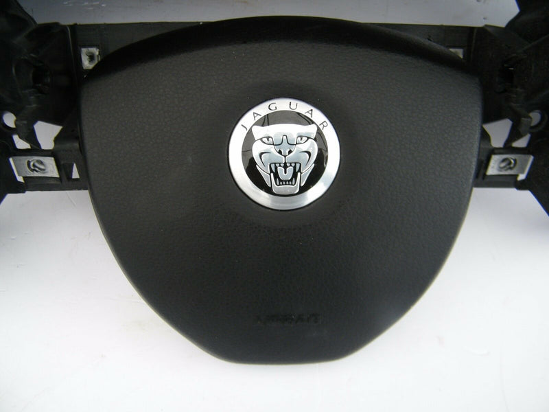 JAGUAR XF 2008-2015 BLACK LEATHER DASHBOARD WITH DRIVER PASSANGER AIR. BAG KIT