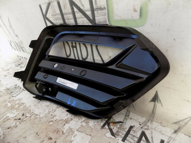 SEAT ATECA 2020-UP RHD FCL FRONT BUMPER LEFT SIDE GRILLE GLOSS  BLACK PDC HOLES